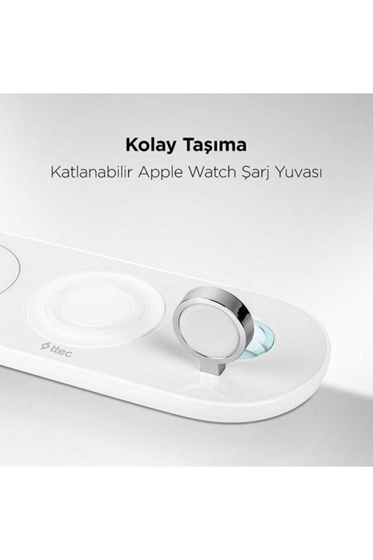 AirCharger Trio 3’ü 1 Arada iPhone + Apple Watch + AirPods Kablosuz Hızlı Şarj Aleti