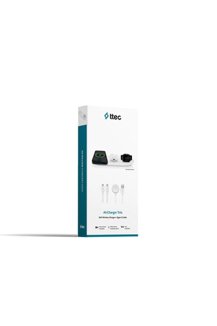 AirCharger Trio 3’ü 1 Arada iPhone + Apple Watch + AirPods Kablosuz Hızlı Şarj Aleti
