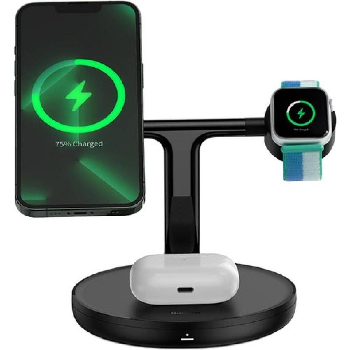 Baseus Swan 3 In 1 Wireless Magnetic Bracket 20W Kablosuz Hızlı Şarj Cihazı Universal Version