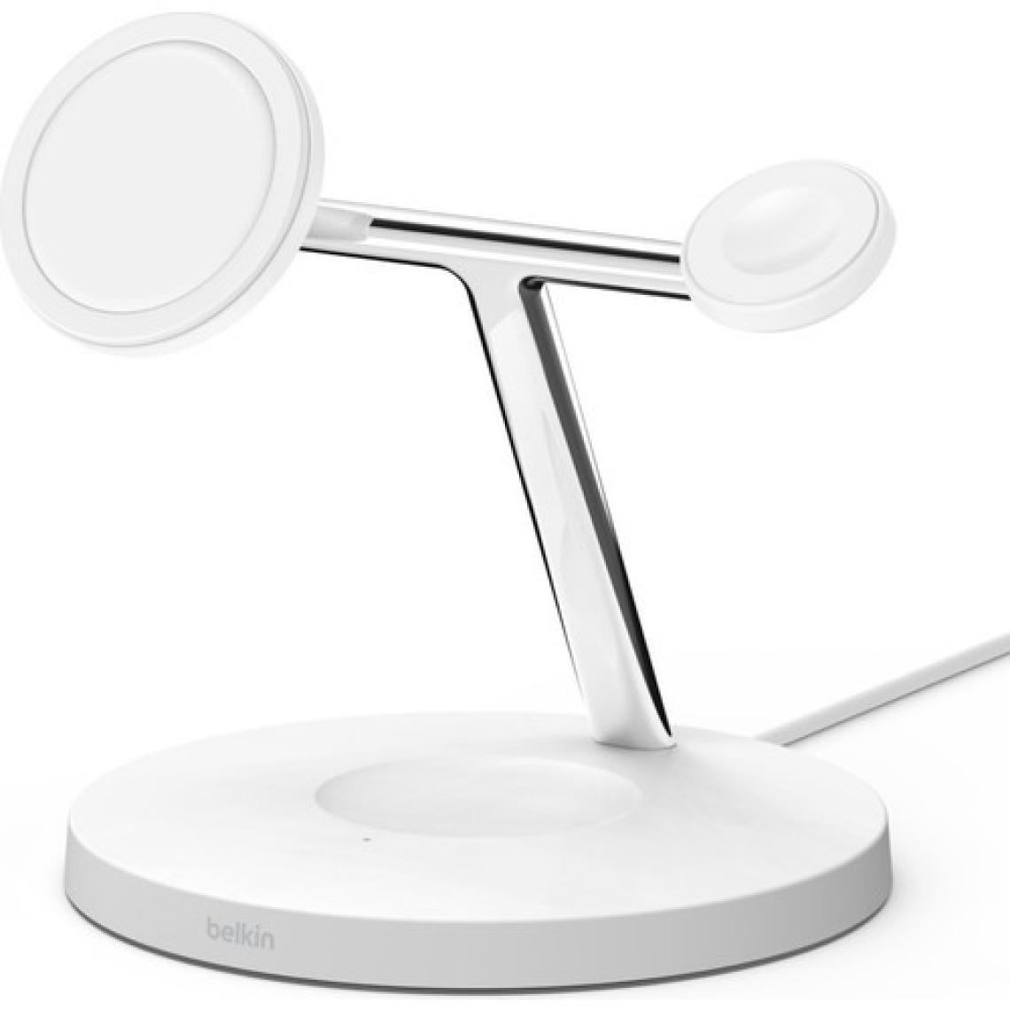 Belkin Boost Charge Pro WIZ009VFWH 3in1 Beyaz Hızlı Kablosuz Şarj Aleti