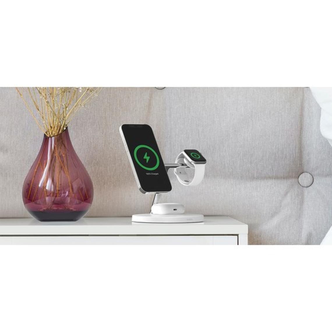 Belkin Boost Charge Pro WIZ009VFWH 3in1 Beyaz Hızlı Kablosuz Şarj Aleti