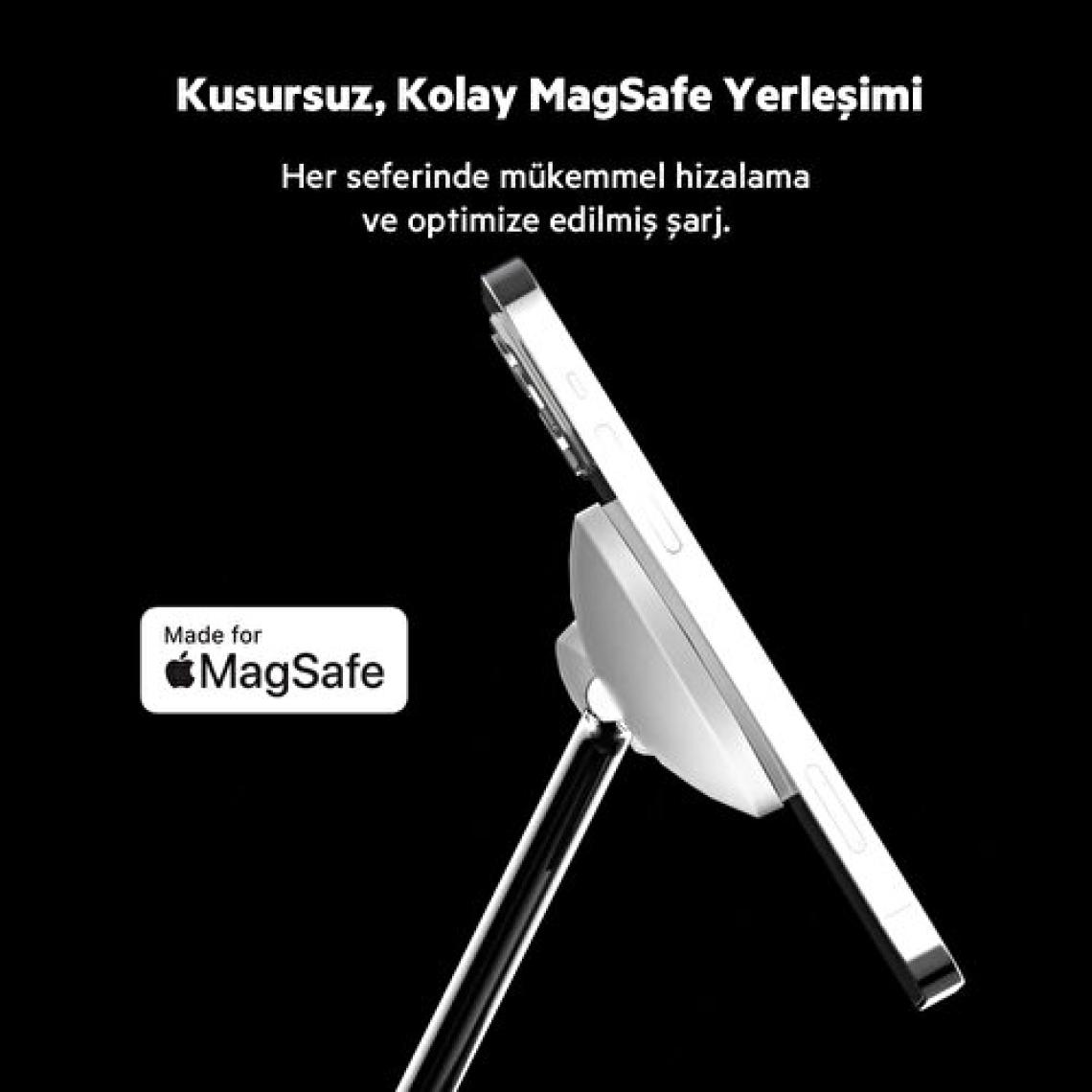 Belkin Boost Charge Pro WIZ009VFWH 3in1 Beyaz Hızlı Kablosuz Şarj Aleti