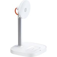 Mcdodo 2in1 15W Magsafe iPhone Uyumlu Air Pods Kablosuz Şarj Standı Beyaz CH-7340