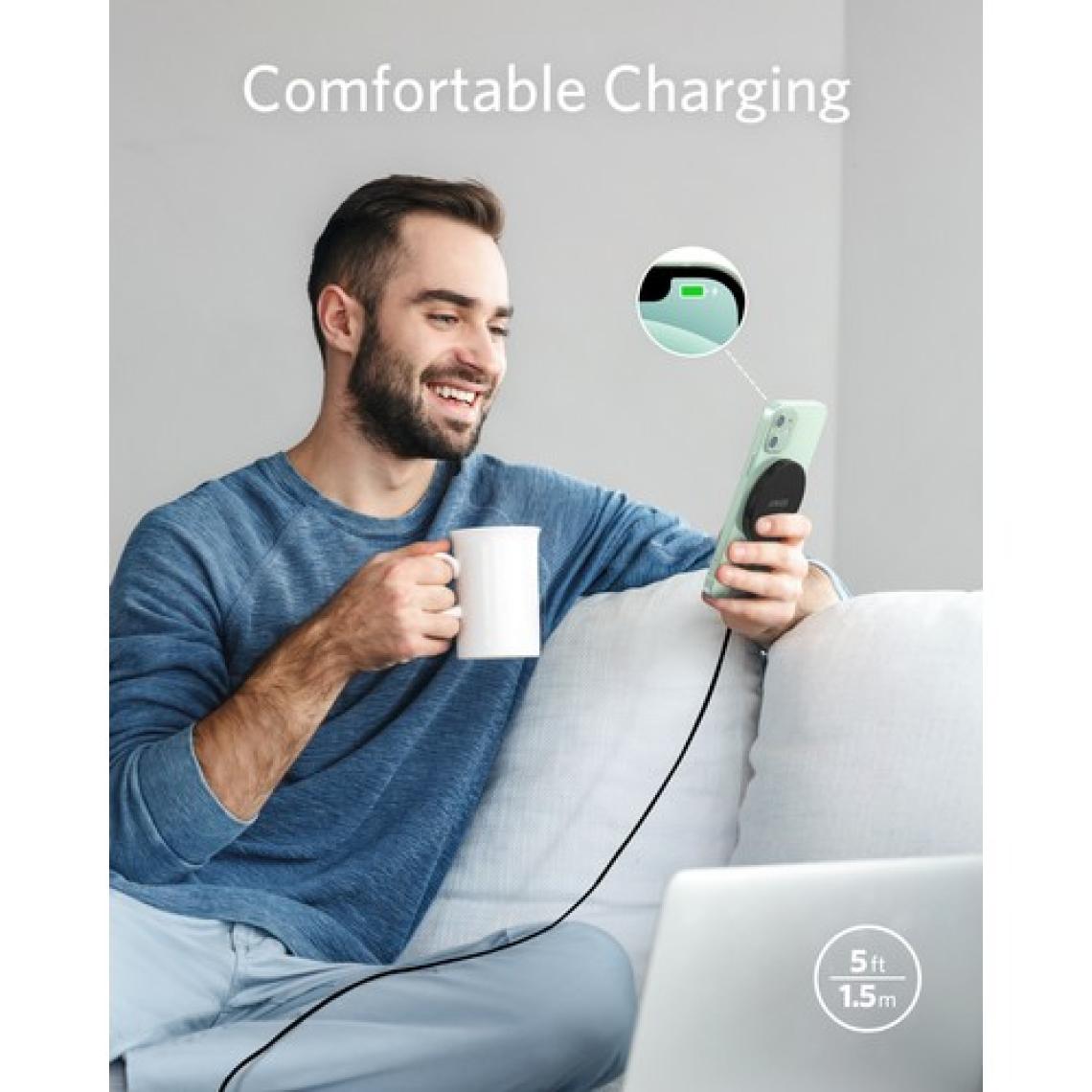 Anker Powerwave Select Plus Type-C Siyah Kablosuz Şarj Cihazı