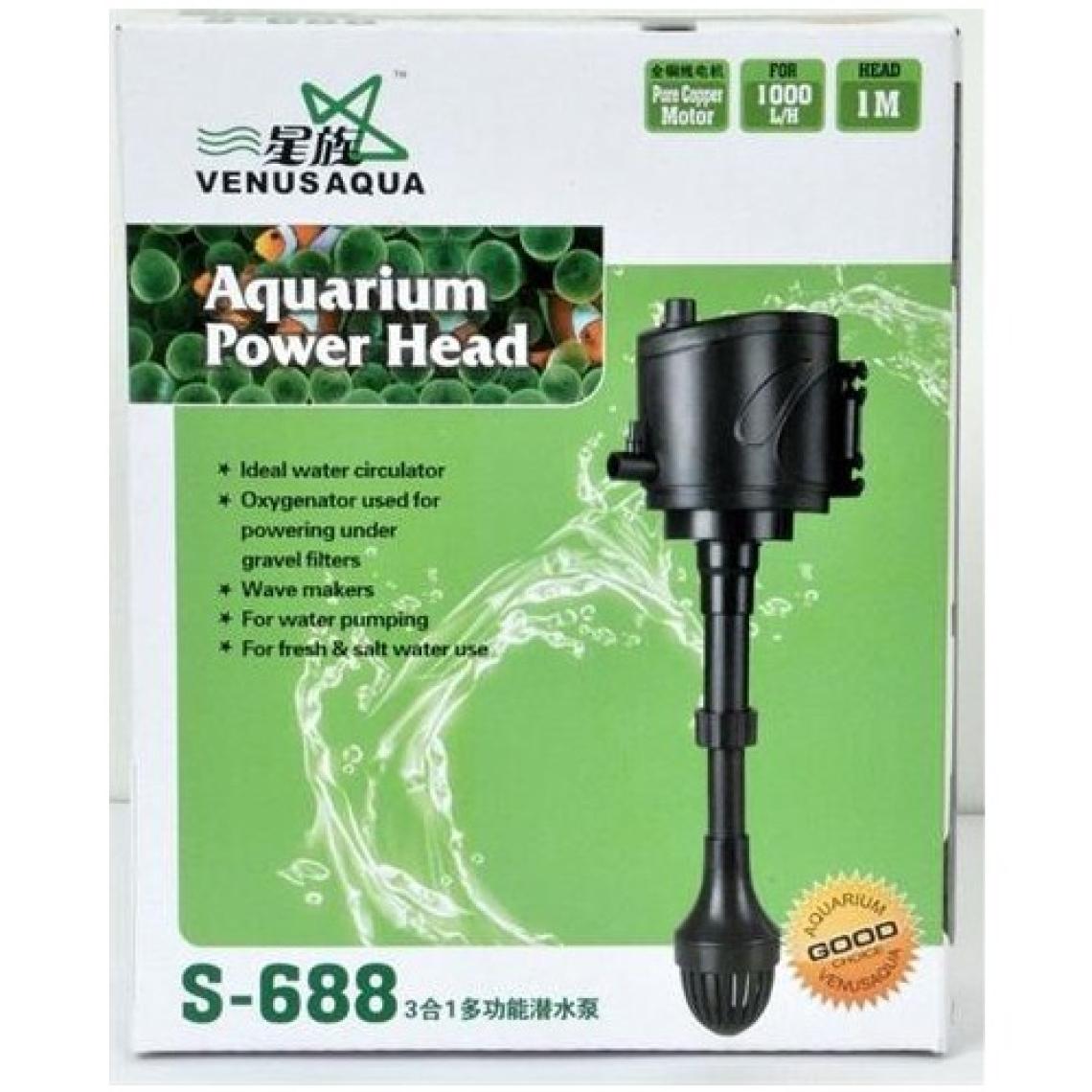Venusaqua S-688 Tepe Akvaryum Fitlresi 1000L/H
