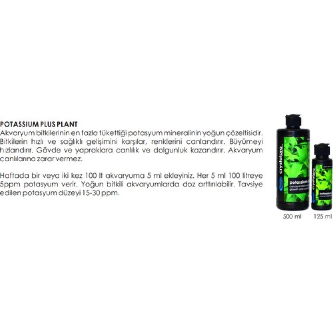 Crystalpro Potassium Plus Bitkiler İçin Potasyum Katkısı 125 ml