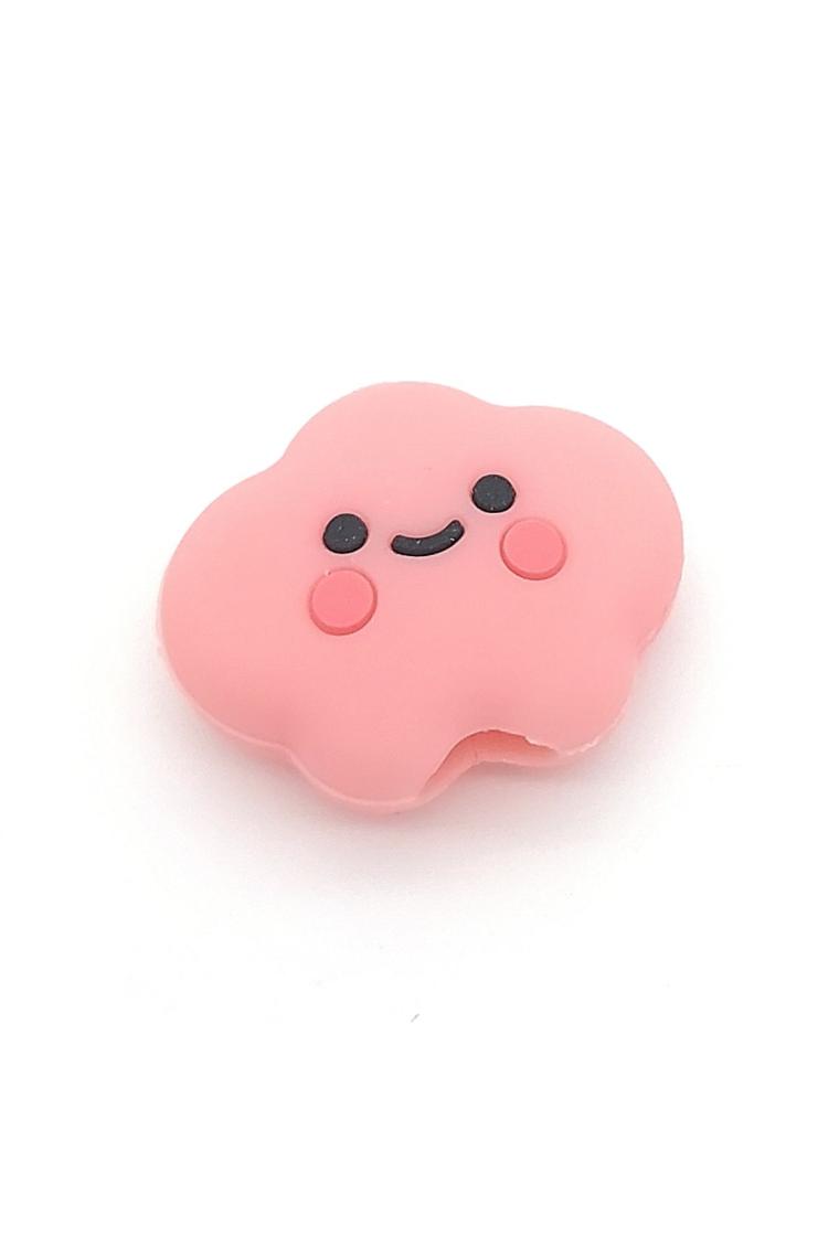 Şarj Kablosu Kablo Ucu Koruyucu Koruma Kaplama Figür Pink Cloud