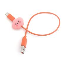 Şarj Kablosu Kablo Ucu Koruyucu Koruma Kaplama Figür Pink Cloud