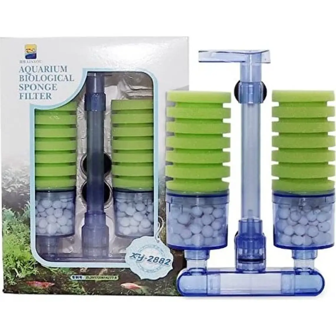 XinYou 2882 Çiftli Biyolojik Dikey Sünger Filtre