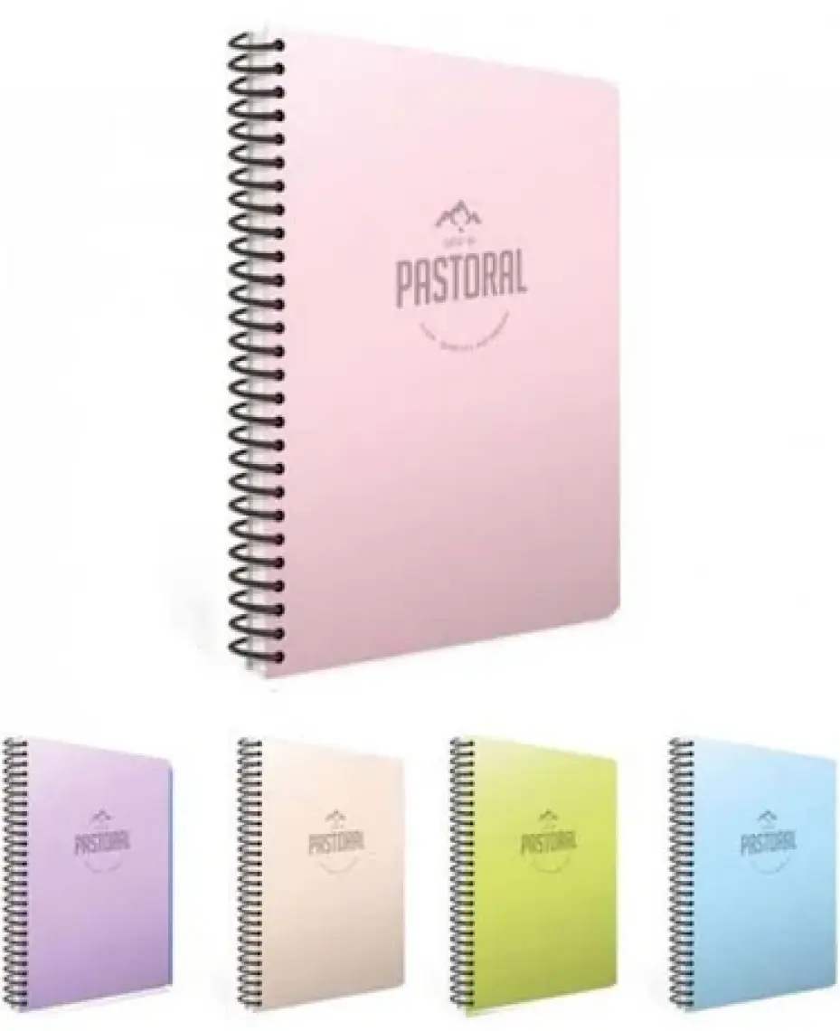 Gıpta Pastoral Spiralli Plastik Kapak Defter A4 96 Yp.Kareli
