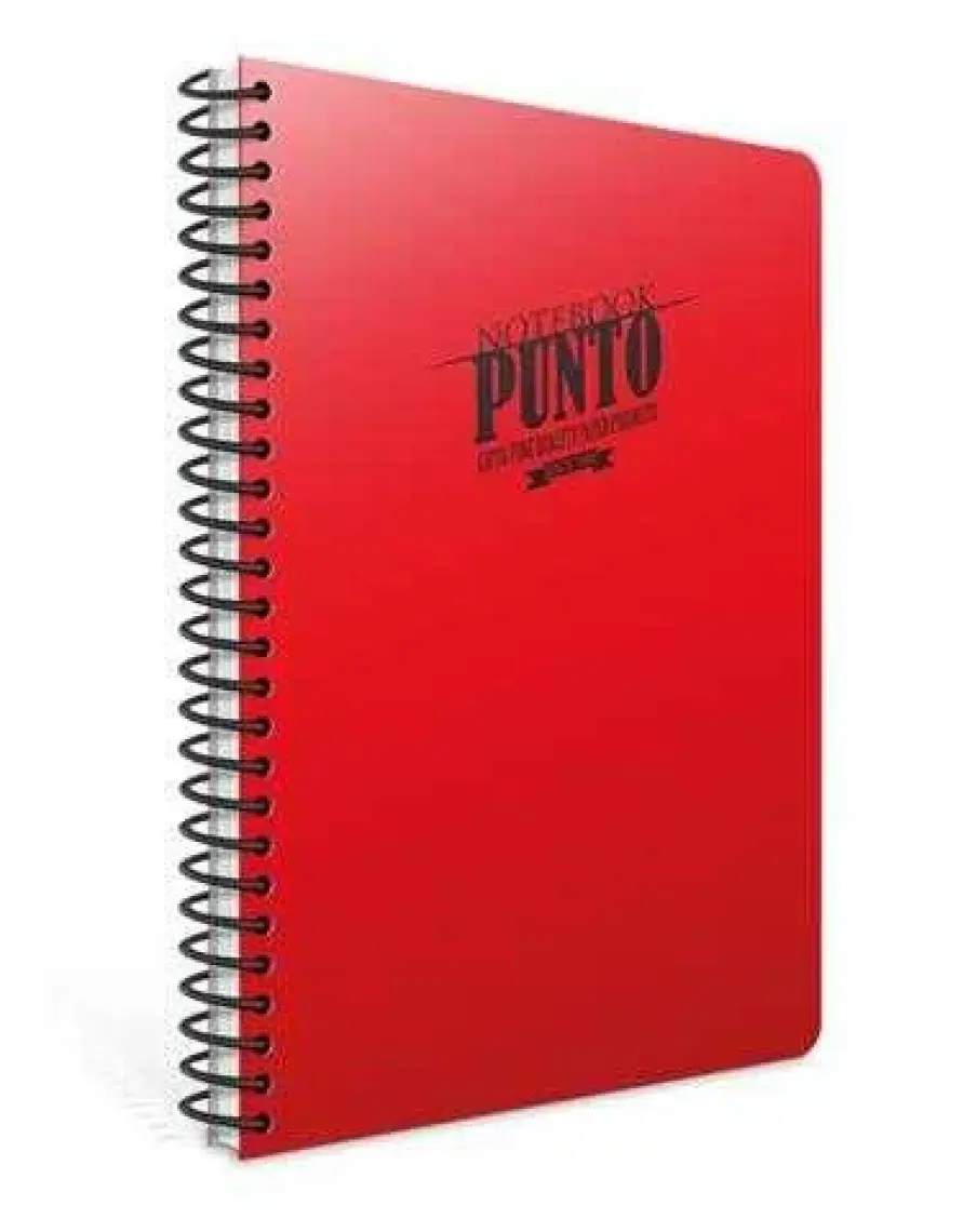 Gıpta Pastoral Spiralli Plastik Kapak Defter A4 96 Yp.Kareli