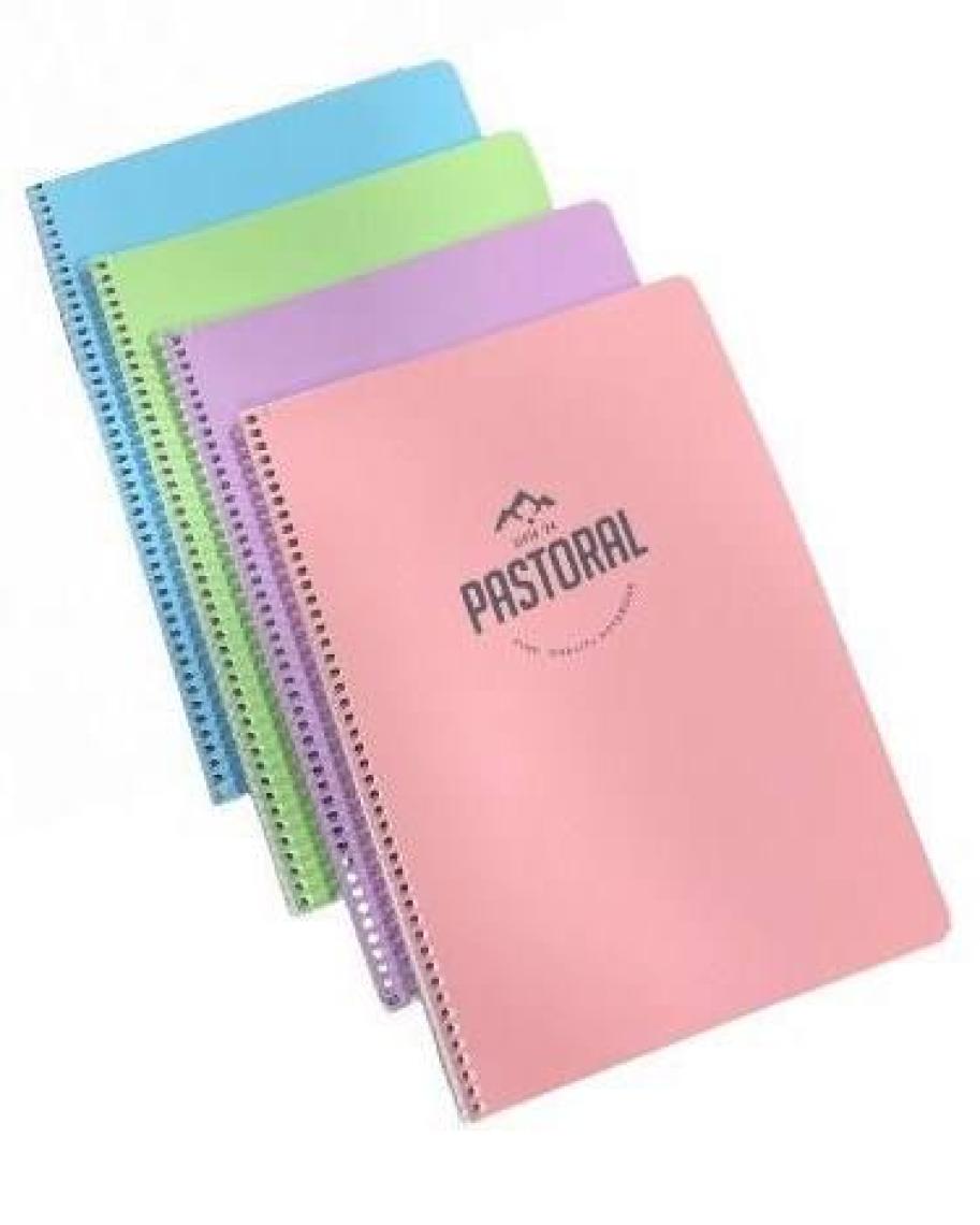 Gıpta Pastoral Defter Kareli Spiralli Plastik Kapak Defter A4 72 Yaprak 1 Adet