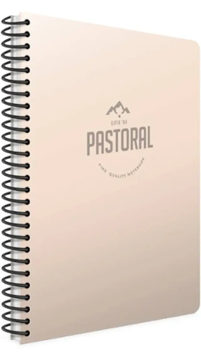 Gıpta Pastoral Spiralli Plastik Kapak Defter A4 96 Yp.Çizgili