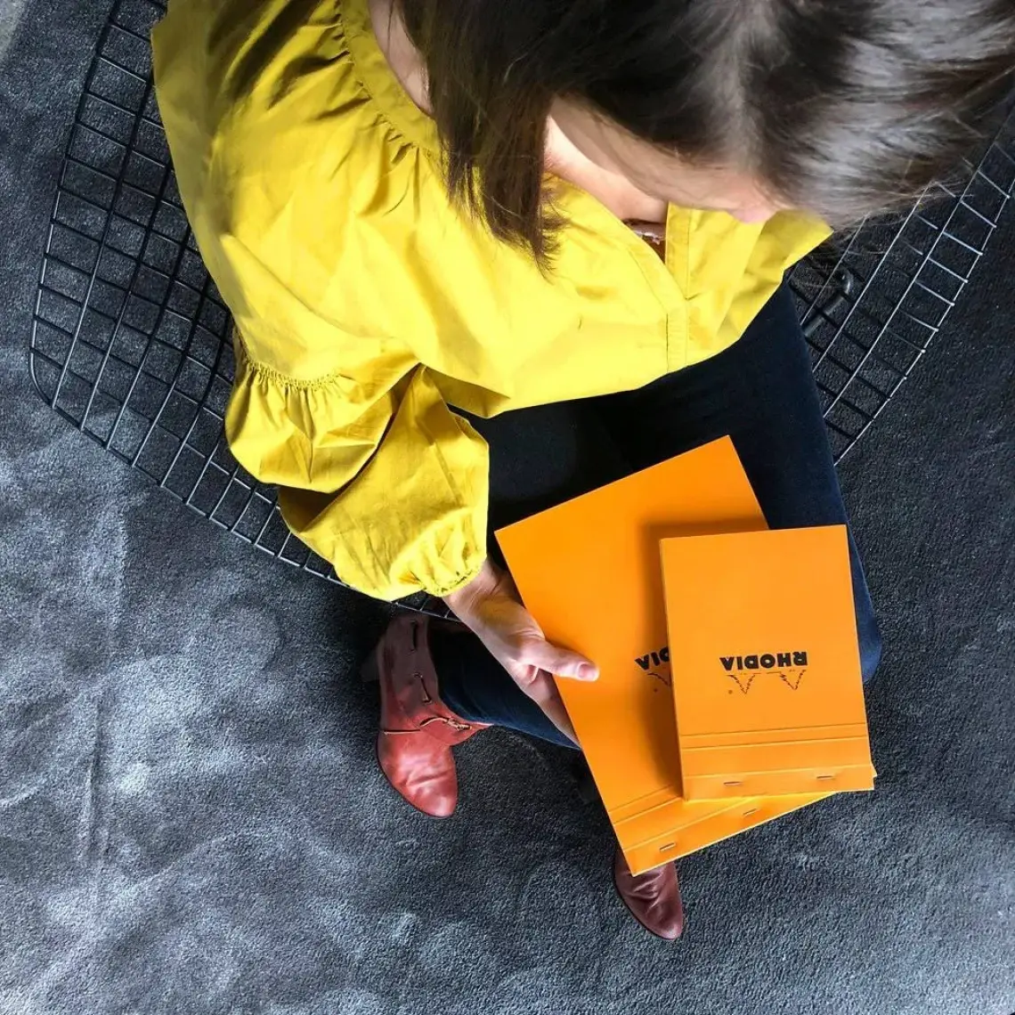 Rhodia Bsc A7 Kareli Bloknot Turuncu kpk 80gr