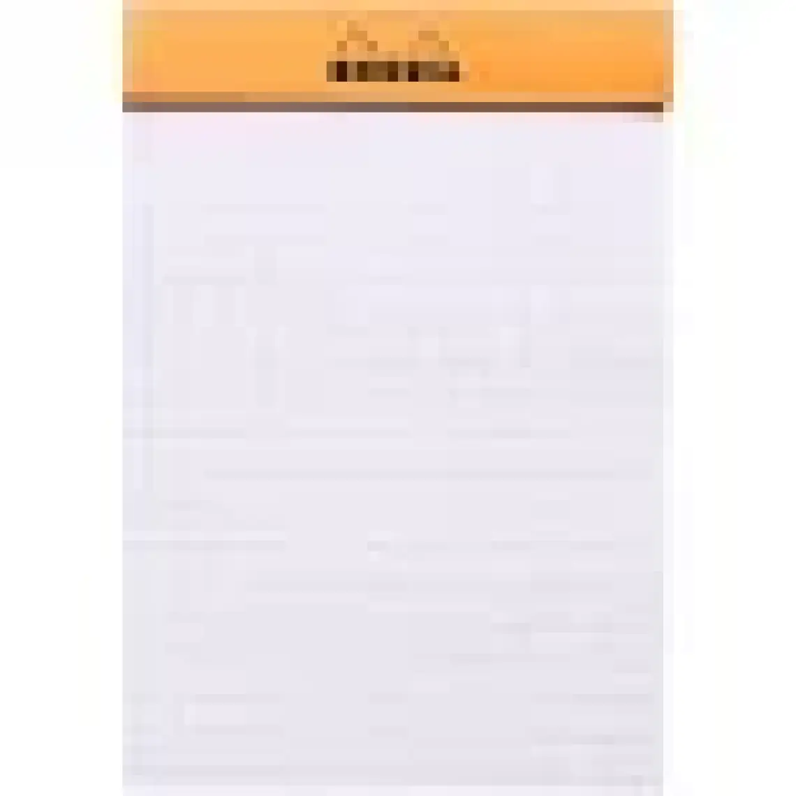 Rhodia Bsc A7 Kareli Bloknot Turuncu kpk 80gr