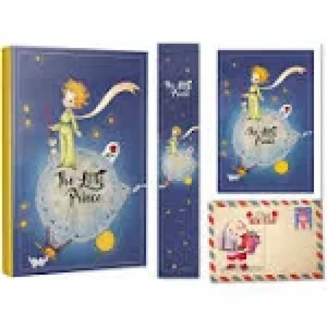 Halk Kitabevi Kartpostallı Hediye Seti - 1 Little Prince 128 Sayfa Defter 1 Kartpostal 1 Ayraç