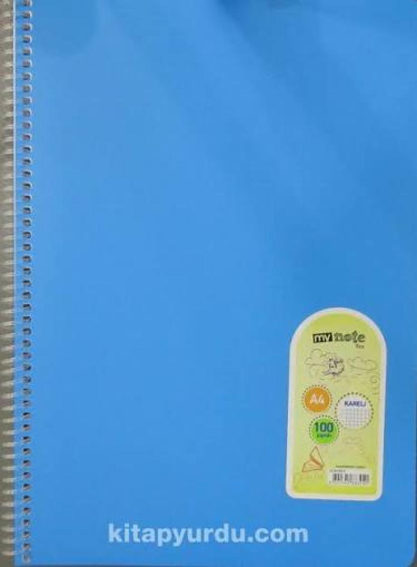 Mynote Flex Spiralli PP Defter A4 100 Yaprak Kareli