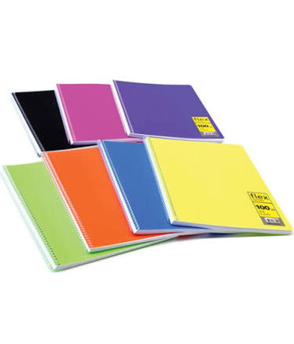 Mynote Flex Spiralli PP Defter A4 100 Yaprak Kareli