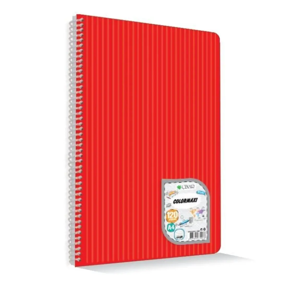 Çınar A4 Telli Defter Kareli 72 Yaprak Plastik Kapak Spiralli (1 ADET)
