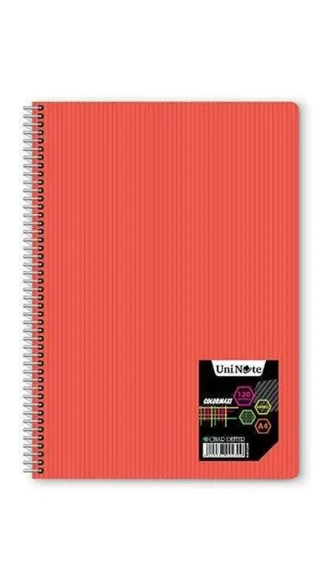 Uninote Colormaxı A4 Sp.Pp Kapak 120 Yp. Kareli (1 ADET)
