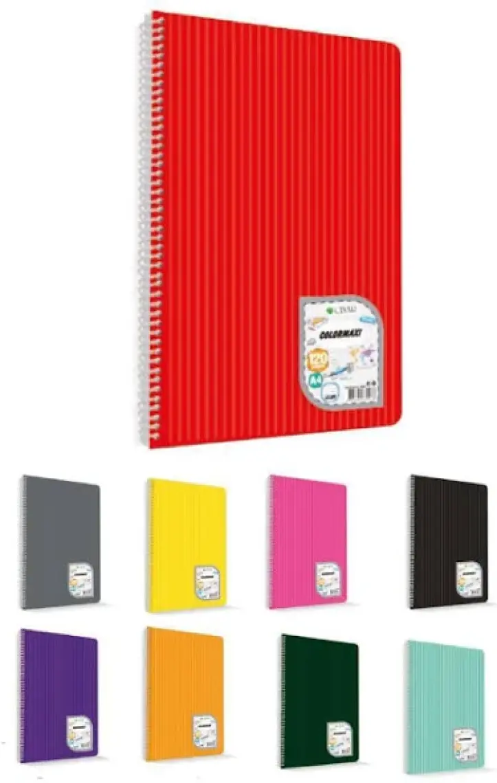 Uninote Colormaxı A4 Sp.Pp Kapak 120 Yp. Kareli (1 ADET)