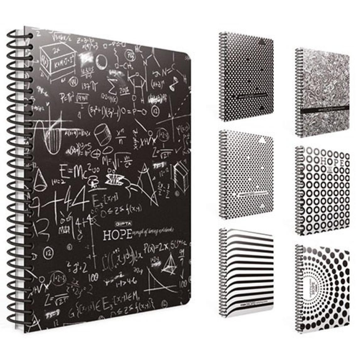 Gıpta Hope Spiralli Karton Kapak Defter 18,5x26 80yp Çizgili