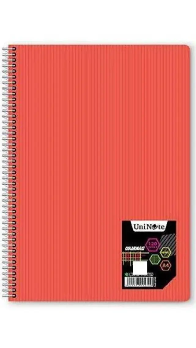 Uninote Colormaxı A4 Sp.Pp Kapak 40 Yp. Çizgili