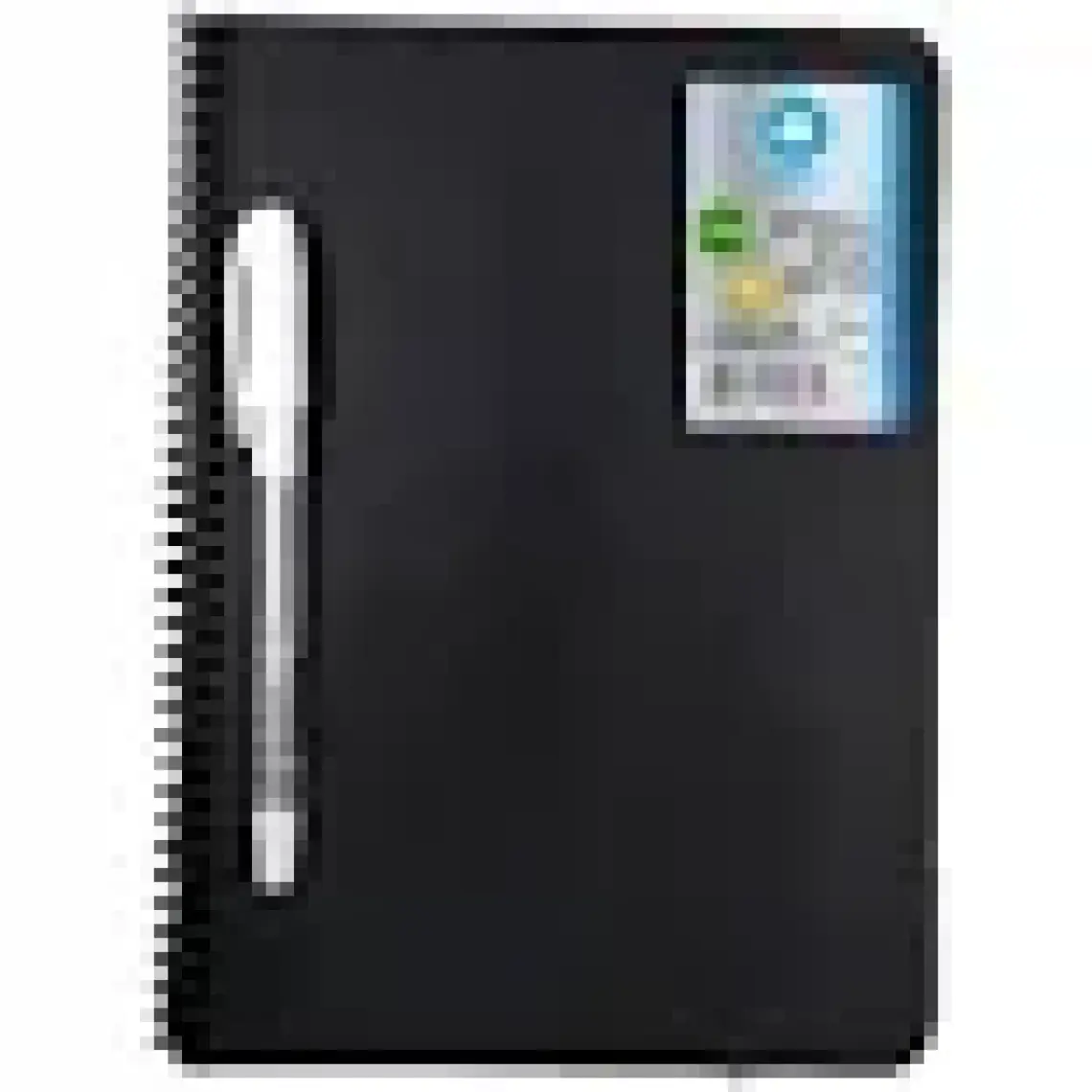 Doru 40 Sayfa Siyah Defter ve Beyaz Kalem