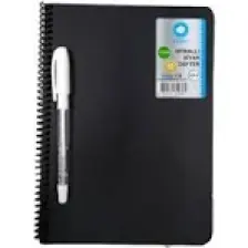 Doru 40 Sayfa Siyah Defter ve Beyaz Kalem