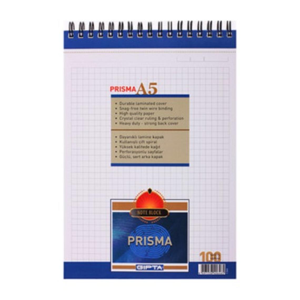 Gıpta Prizma Bloknot Kareli 100 Yaprak A5 1380