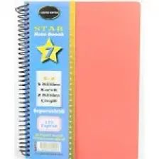 Defne Star Spiralli A4 Plastik Kapak Ayraçlı Defter 5 Kareli+2 Çizgili 175 Yaprak