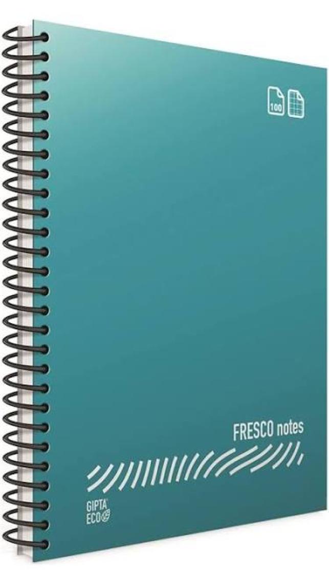 Gıpta Fresco Spiralli PP Kapak A4 60 Yaprak Çizgili Okul Defteri 4'lü Set