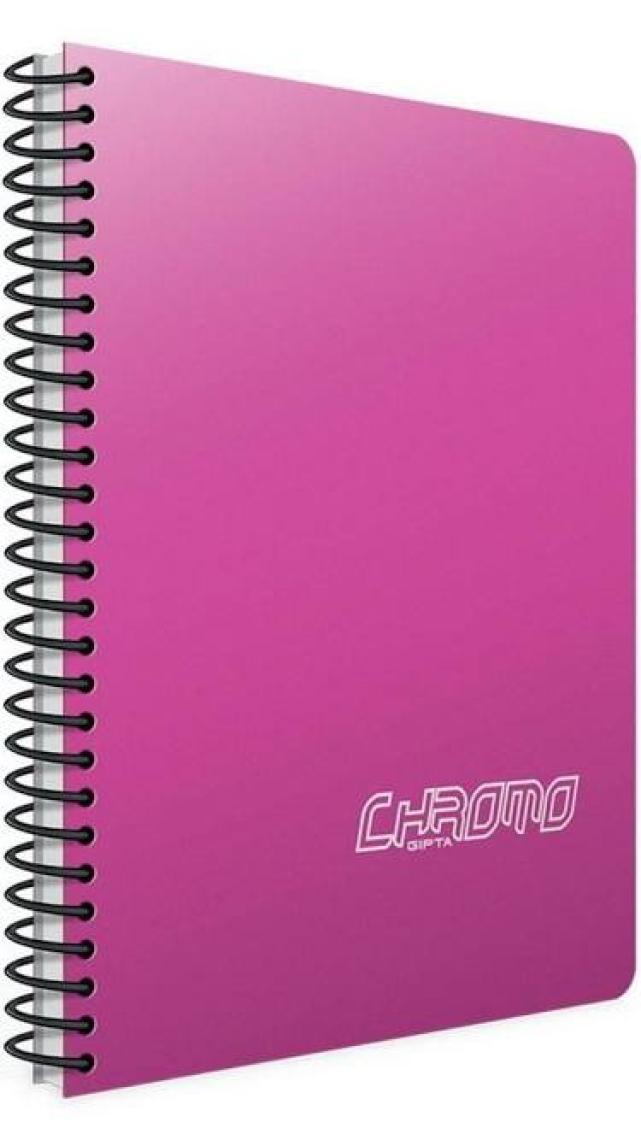 Gıpta Chromo Spiralli PP Kapak Defter A4 Çizgili 100yp 1491