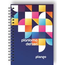 Plango Renkli Şekiller Günlük Planlayıcı Defter - Daily Planner - Ders Çalışma Planlayıcı Defteri - Planlama Defteri