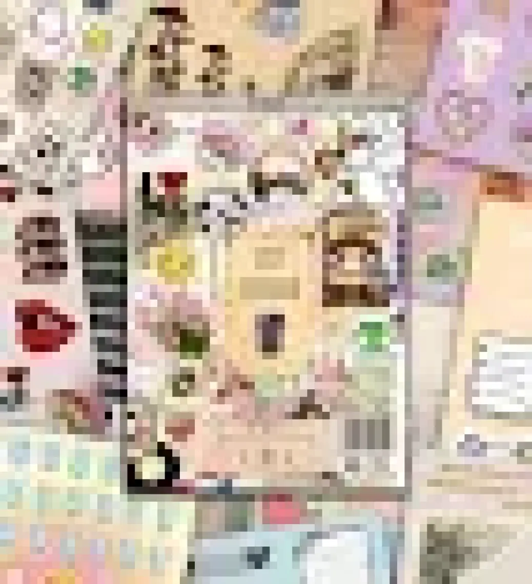 Giftmoda Vintage My Dıy Sticker Book 24 x 17 cm 16 Sayfa Özel Tasarım Rengarenk Sticker Kitabı