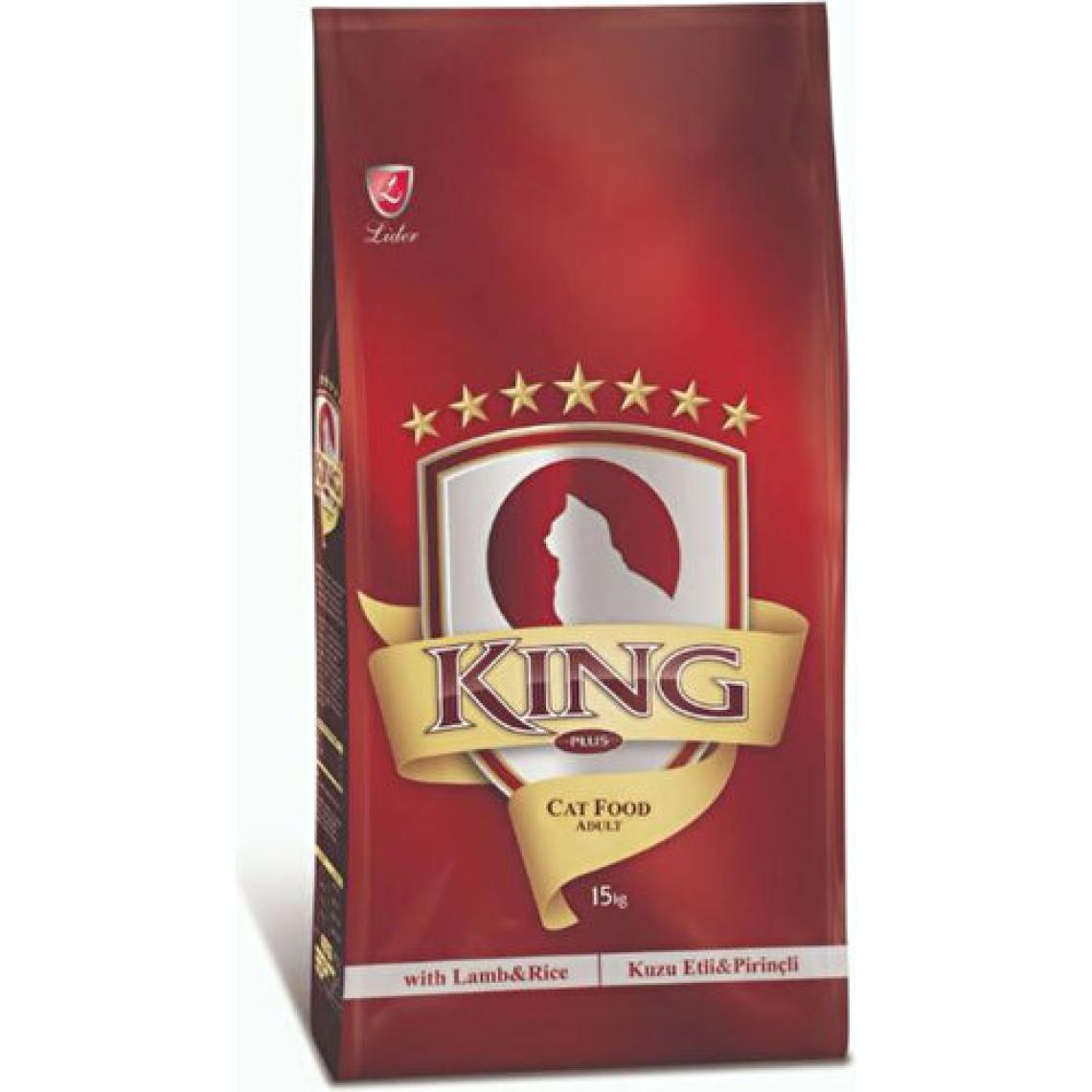 Lider King Kuzu Etli Pirinçli 15 kg Yetişkin Kedi Maması