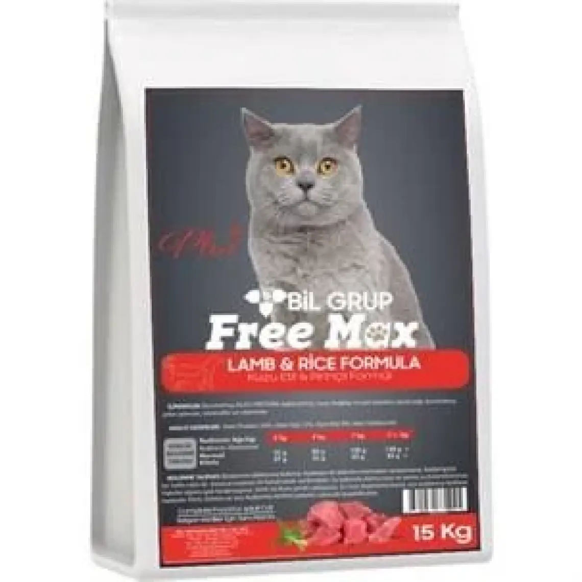 Freemax Kuzu Etli Kedi Maması 15 Kg
