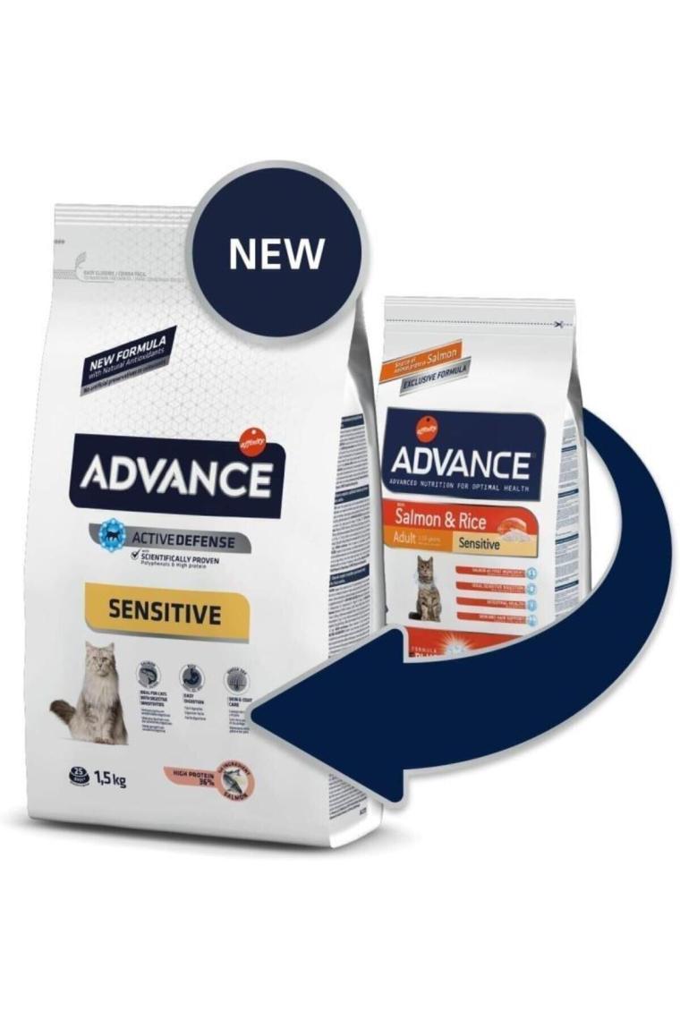 Advance Sensitive Somonlu 1.5 kg Yetişkin Kedi Maması