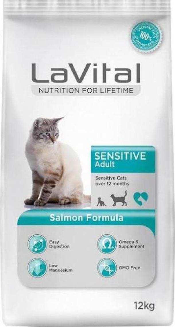 La Vital  Sensitive Somonlu Kedi Maması 12Kg