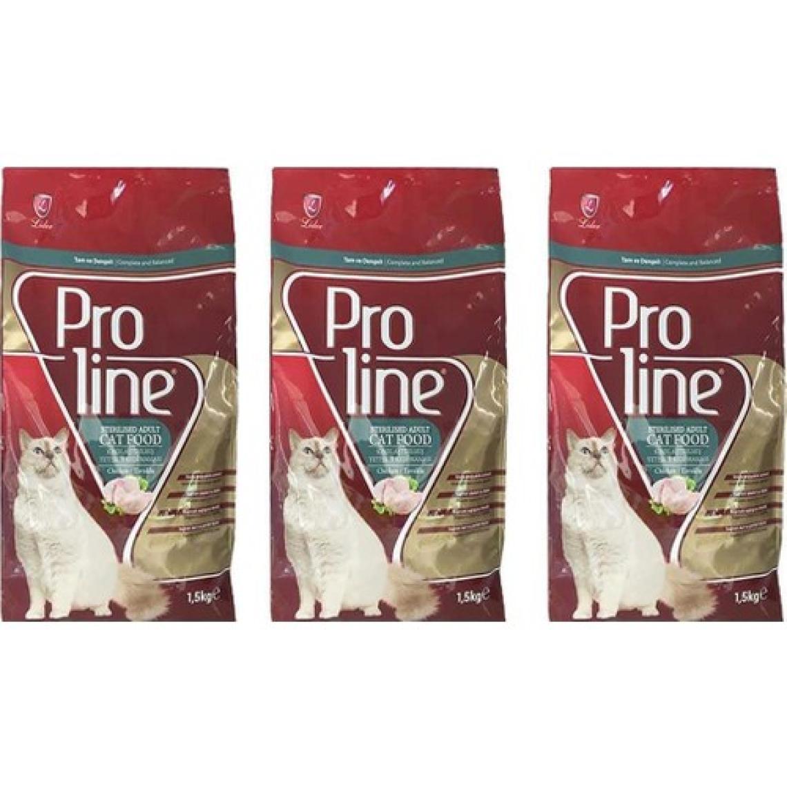 Pro Line Sterilised Kısır Kedi Maması 1,5 kg 3 Adet