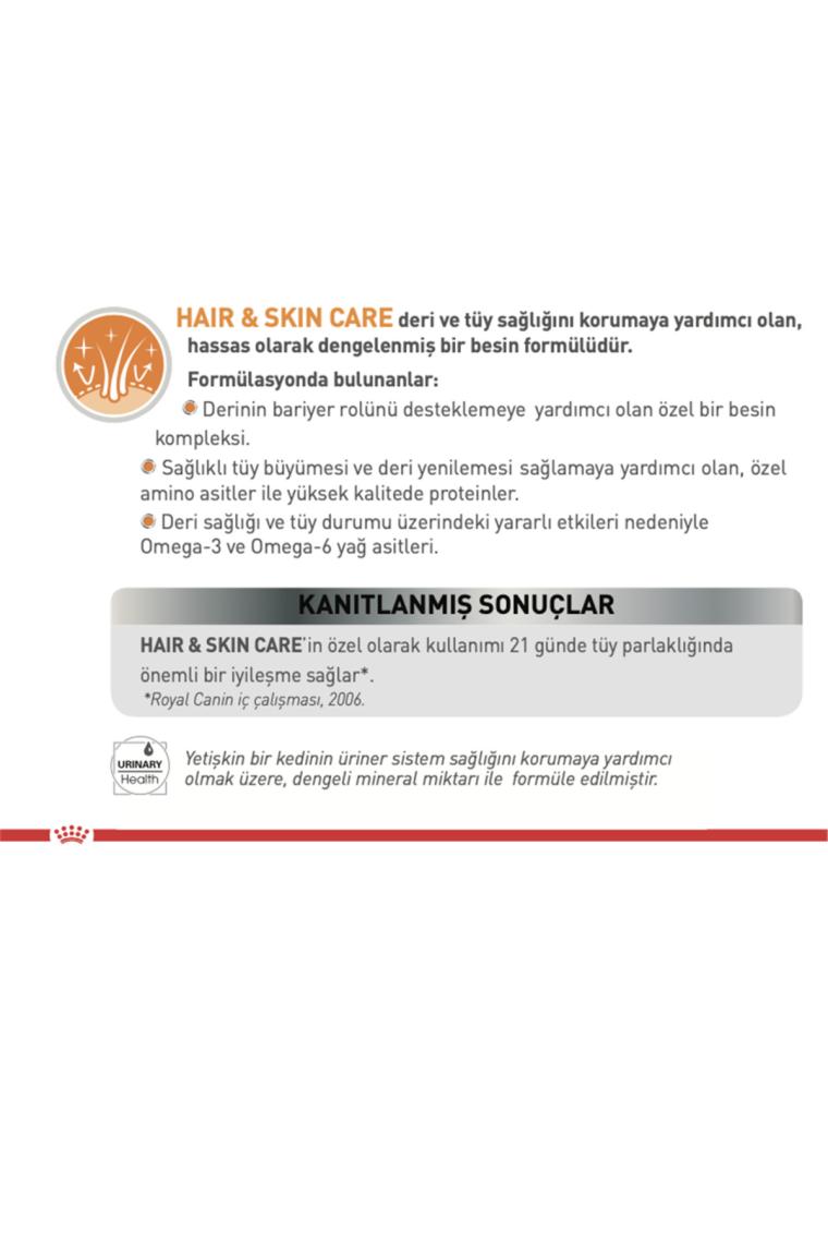 Royal Canin Hair & Skin 4 kg Yetişkin Kedi Maması