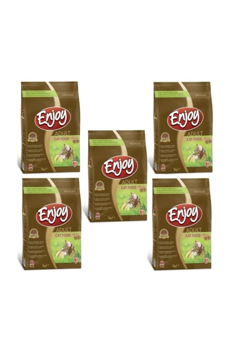 Tavuk Etli Yetişkin Kedi Maması 1 Kg x 5 Adet