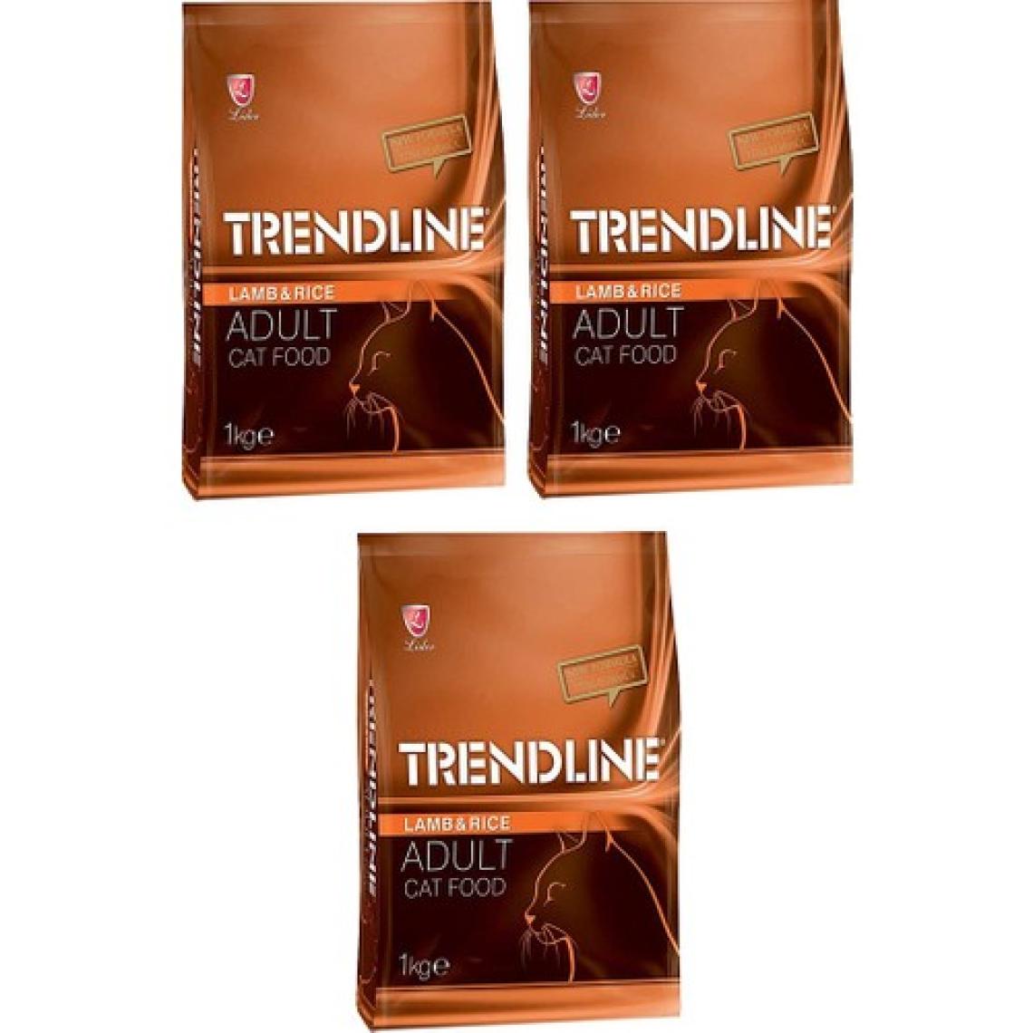 Trendline Kuzu Etli ve Pirinçli Yetişkin Kedi Maması 1 kg x 3 Adet