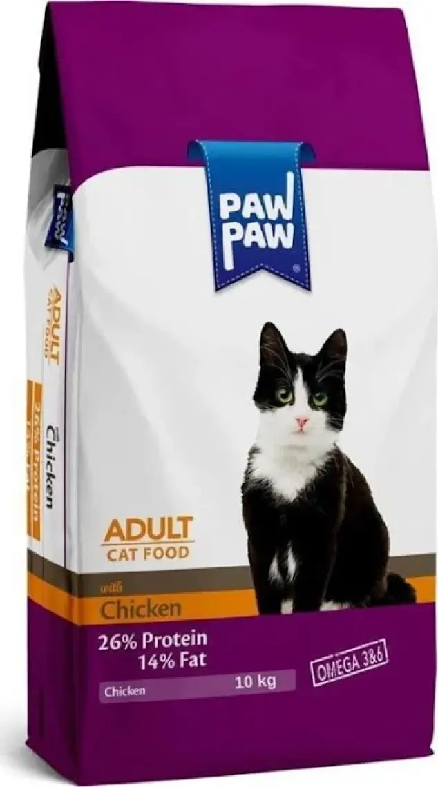 Pawpaw Tavuklu Yetişkin Kedi Maması 10 kg