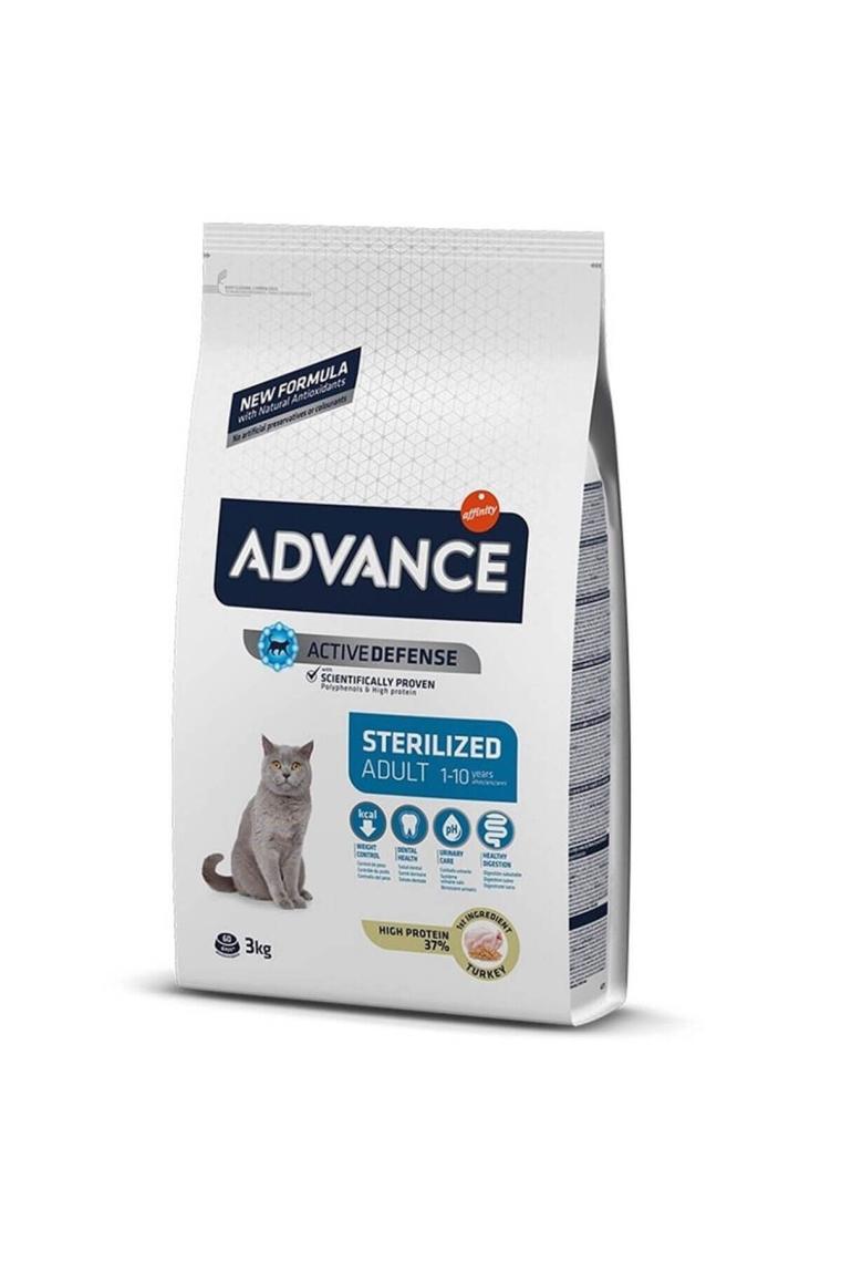 Advance Sterilised Hindili 3 kg Kısırlaştırılmış Yetişkin Kedi Maması