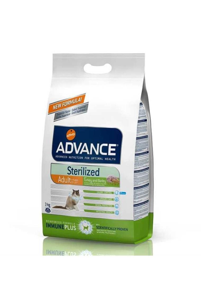 Advance Sterilised Hindili 3 kg Kısırlaştırılmış Yetişkin Kedi Maması