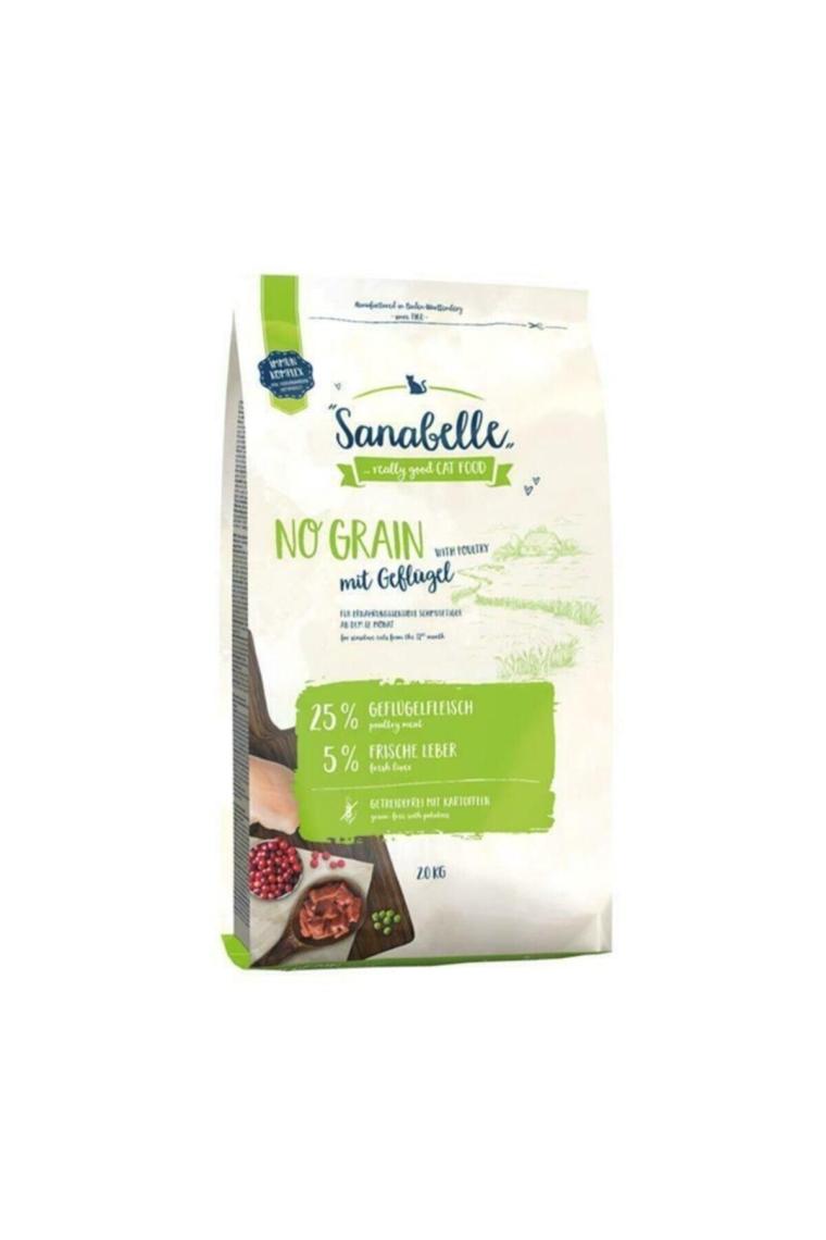 Sanabelle No Grain Poultry Tahılsız Kümes Hayvanlı 2 kg Yetişkin Kedi Maması