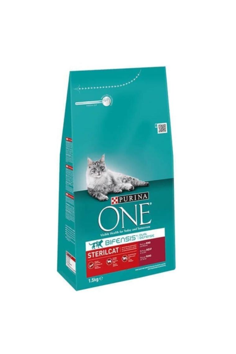 Purina One Sterilised Sığır Etli Kısırlaştırılmış Kedi Maması 2 Adet X 1.5 Kg