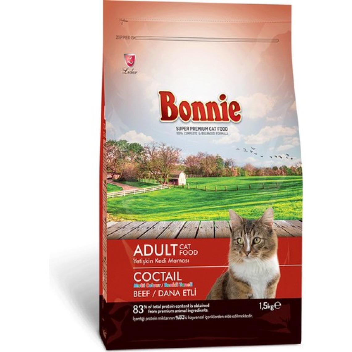 Bonnie Biftekli Kokteyl Kedi Maması 1,5 kg