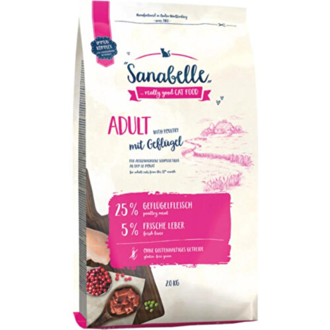 Sanabelle Adult Kümes Hayvanlı 2 kg Yetişkin Kedi Maması